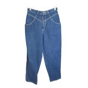 Calvin Klein Vintage Super High Rise V Front and Back Mom Jeans Size 10